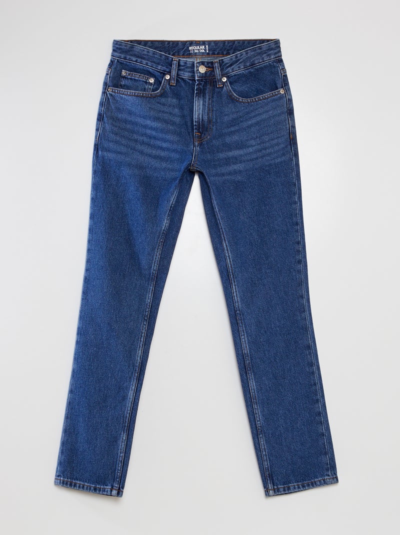 Jeans dritti con 5 tasche - L30 BLU - Kiabi