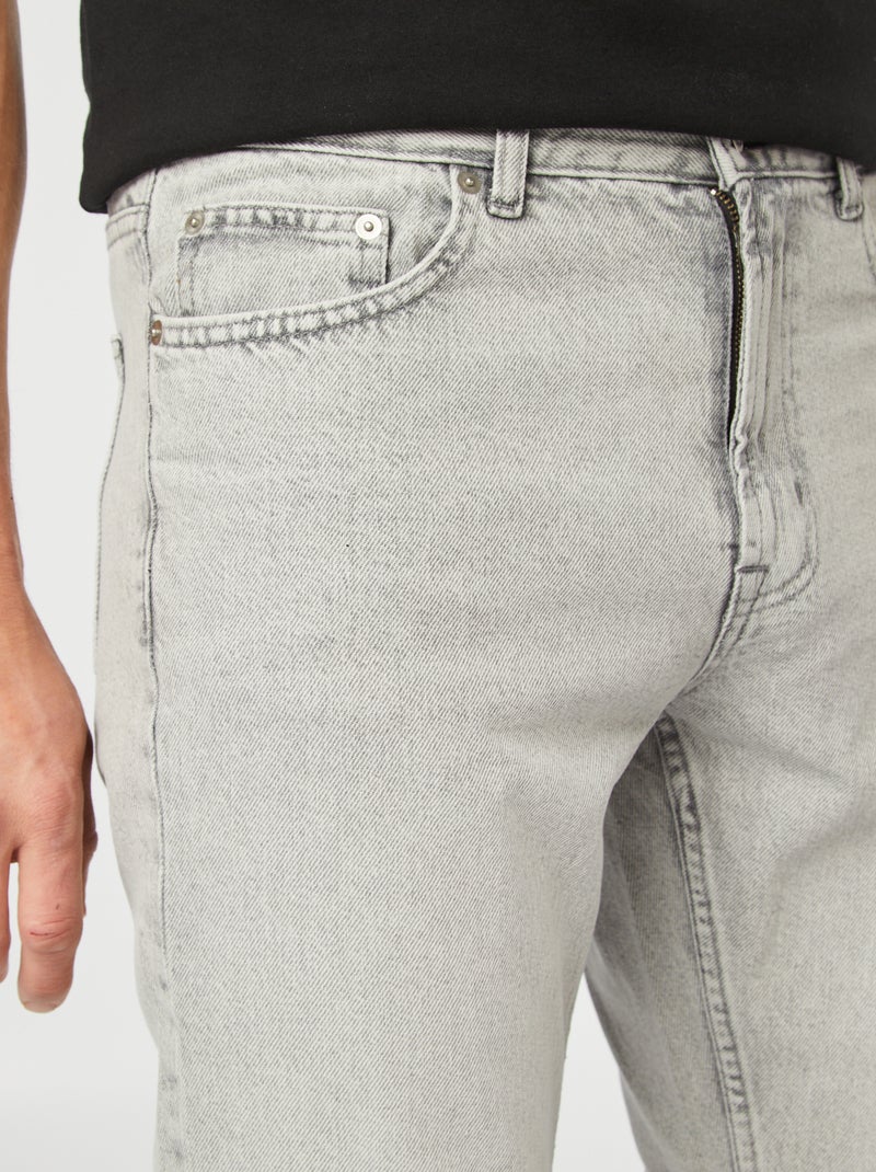 Jeans dritti con 5 tasche - L30 GRIGIO - Kiabi