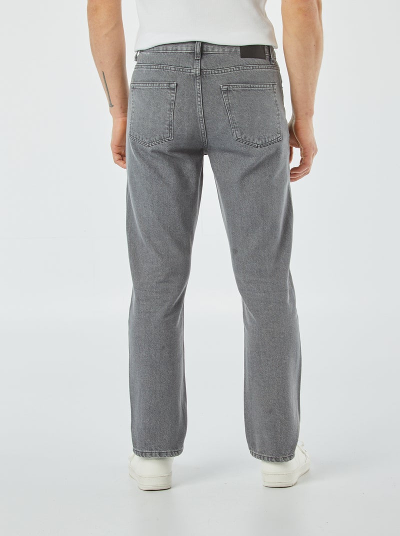Jeans dritti con 5 tasche - L30 GRIGIO - Kiabi