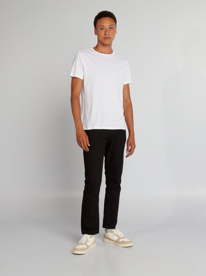 Jeans dritti con 5 tasche - L30 NERO - Kiabi