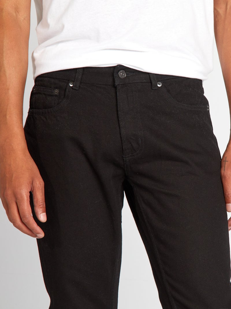 Jeans dritti con 5 tasche - L30 NERO - Kiabi