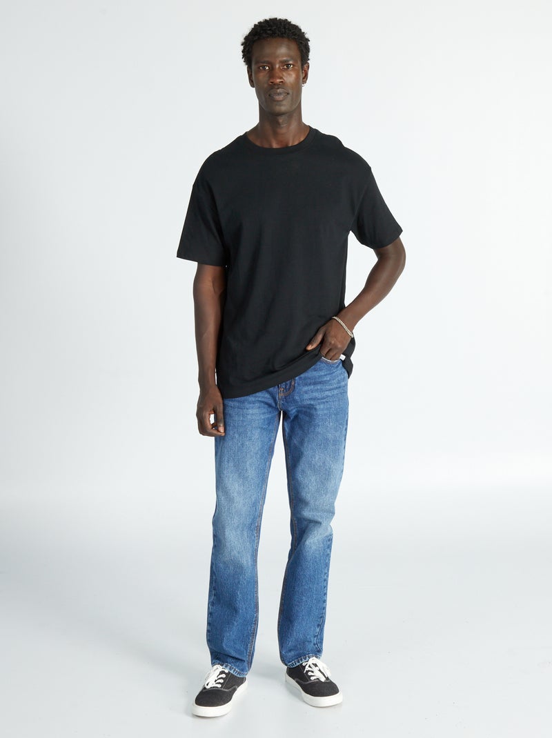 Jeans dritti con 5 tasche - L32 BLU - Kiabi