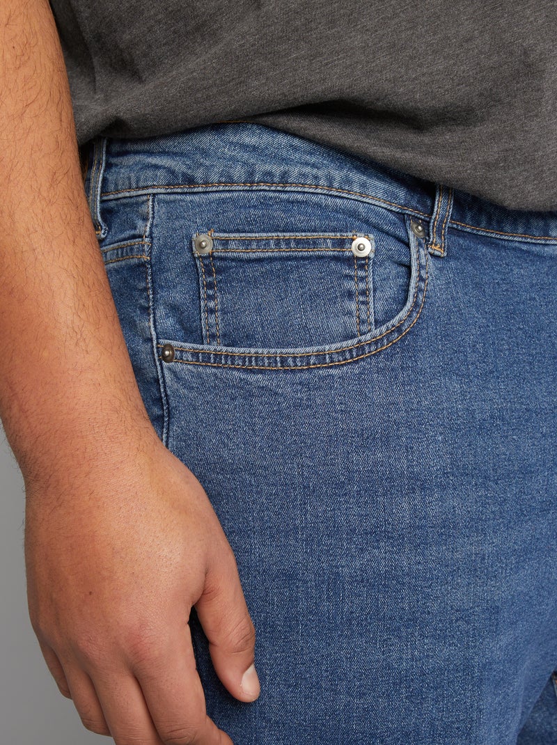 Jeans dritti con 5 tasche - L34 BLU - Kiabi