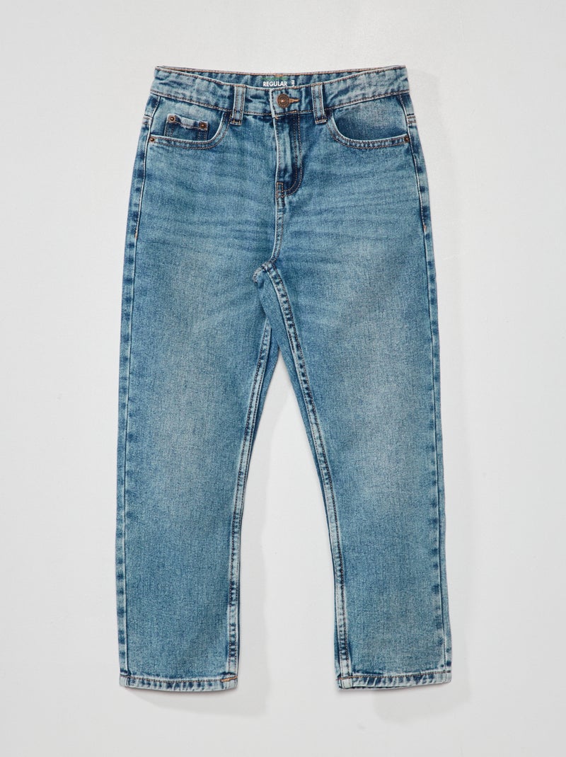 Jeans dritti con 5 tasche BLU - Kiabi