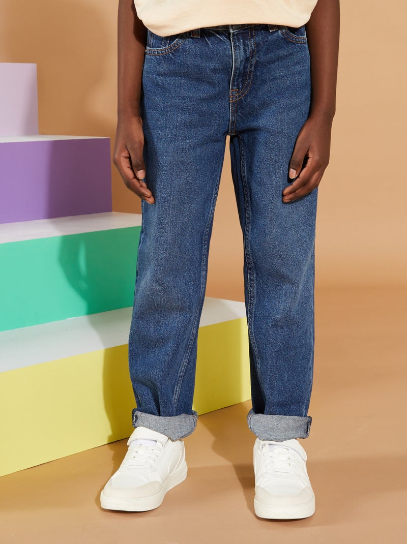 Jeans dritti con 5 tasche BLU - Kiabi