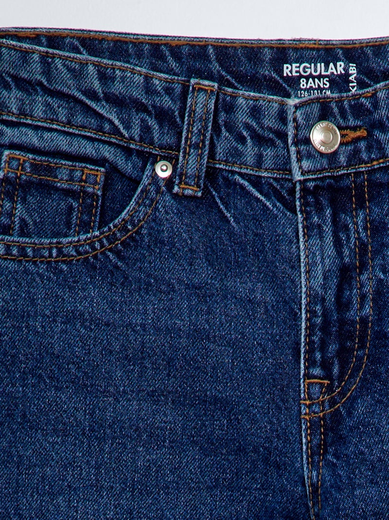 Jeans dritti con 5 tasche BLU - Kiabi