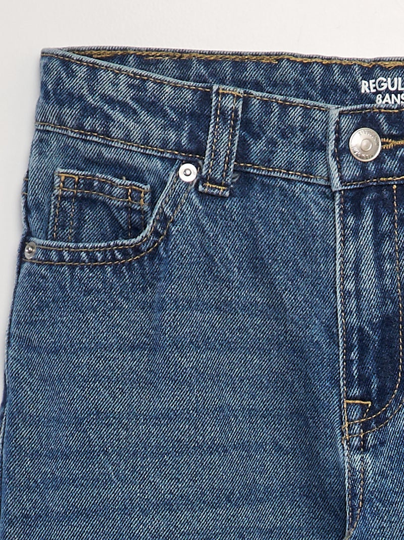Jeans dritti con 5 tasche BLU - Kiabi