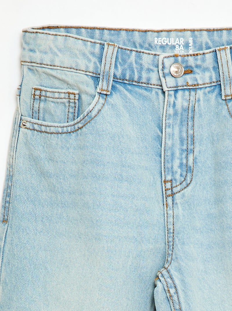 Jeans dritti con 5 tasche BLU - Kiabi