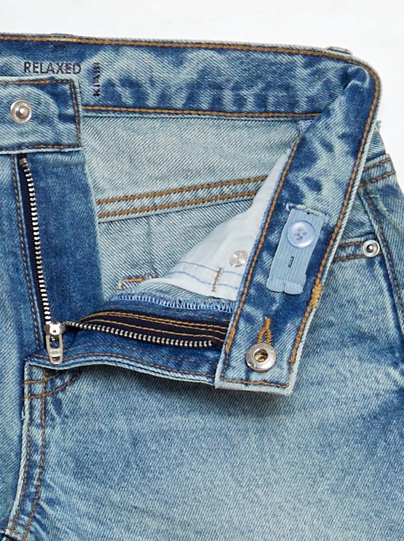 Jeans dritti con 5 tasche BLU - Kiabi