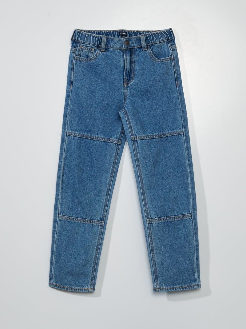 Jeans dritti con 5 tasche Blu Denim - Kiabi