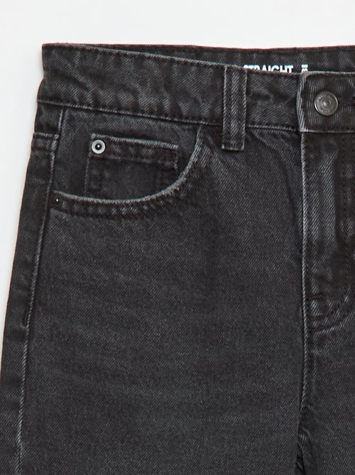 Jeans dritti con abrasioni fantasiose - Kiabi