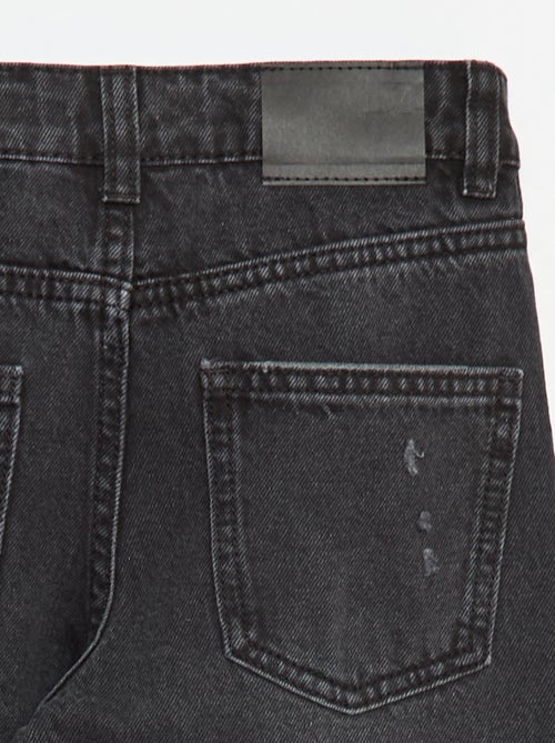 Jeans dritti con abrasioni fantasiose - Kiabi