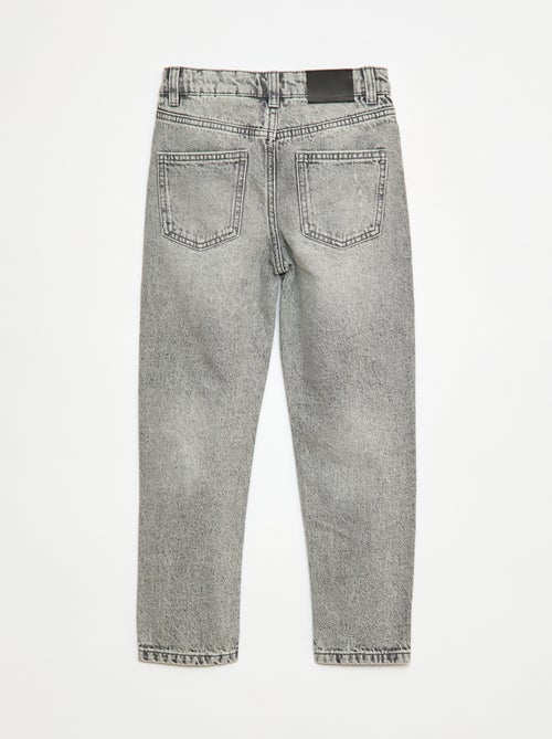 Jeans dritti con abrasioni originali - Kiabi