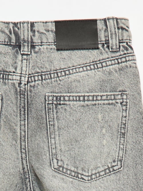 Jeans dritti con abrasioni originali - Kiabi