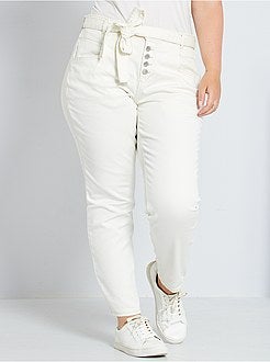 Jeans dritti con cintura da annodare - Kiabi