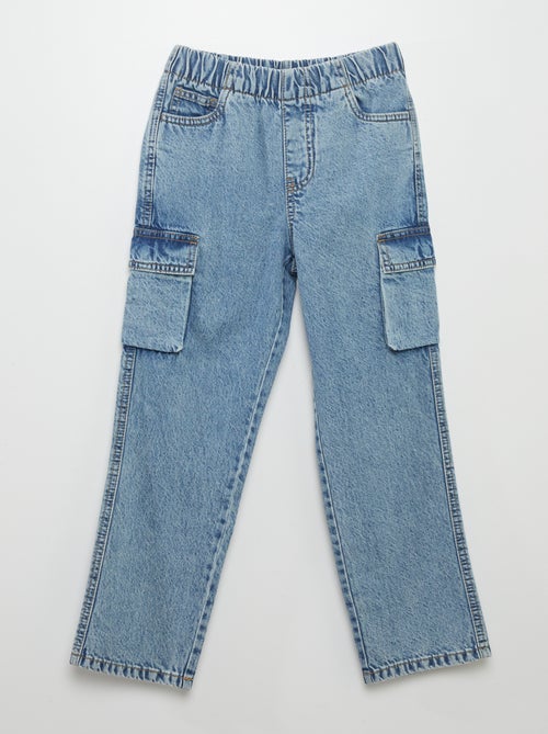 Jeans dritti con tasche con patta - Kiabi