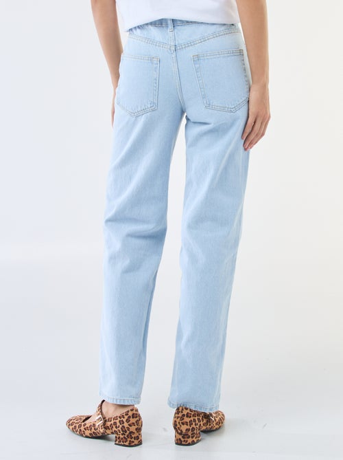 Jeans dritti in denim di cotone - Kiabi