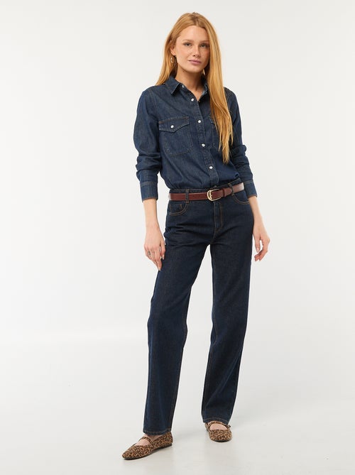 Jeans dritti in denim di cotone - Kiabi