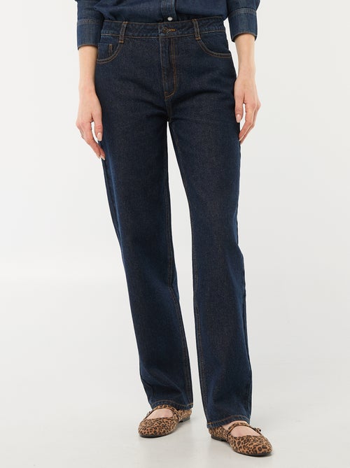 Jeans dritti in denim di cotone - Kiabi