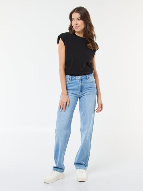 Jeans dritti in denim di cotone - Kiabi