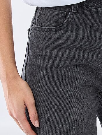 Jeans dritti in denim di cotone