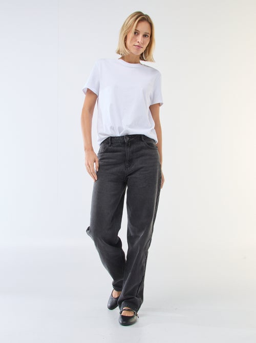 Jeans dritti in denim di cotone - Kiabi