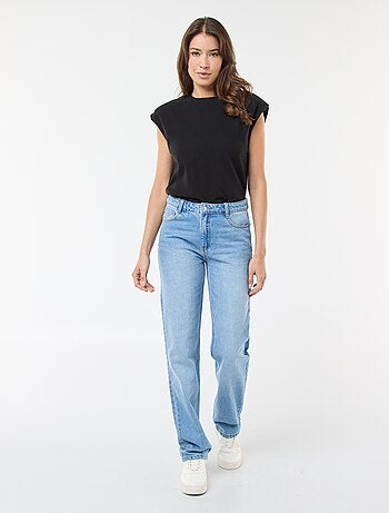 Jeans dritti regular fit in cotone - L28