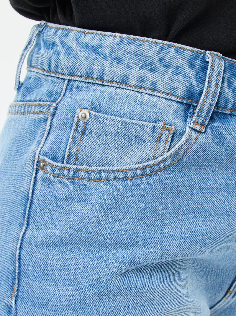 Jeans dritti regular fit in cotone - L28 Blu - Kiabi