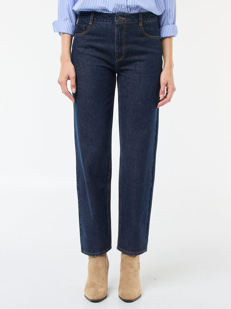 Jeans dritti regular fit in cotone - L28 Blu - Kiabi