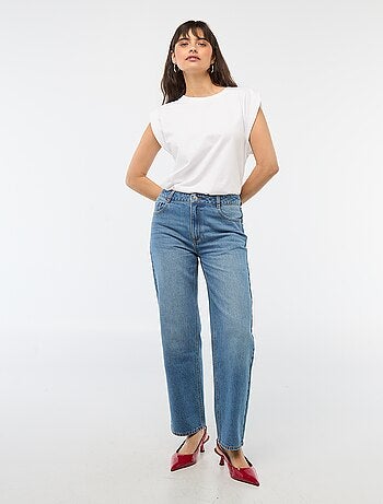 Jeans dritti regular fit in cotone - L28