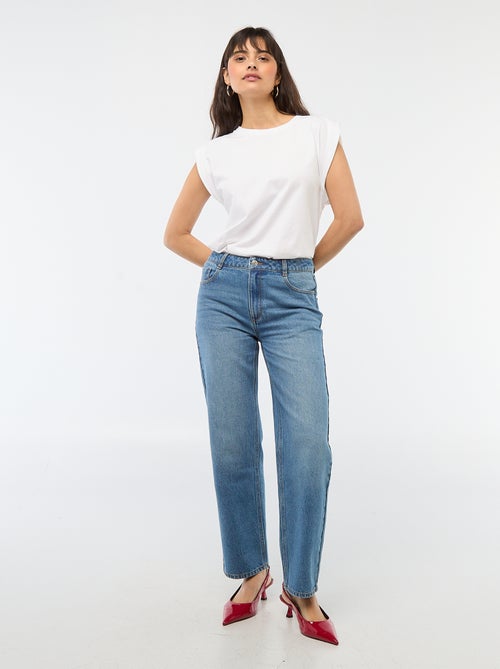 Jeans dritti regular fit in cotone - L28 - Kiabi