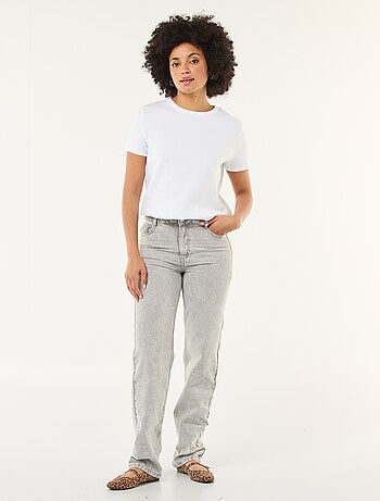 Jeans dritti regular fit in cotone - L28