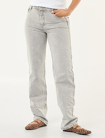 Jeans dritti regular fit in cotone - L28
