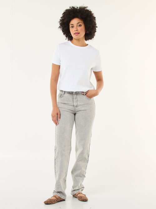 Jeans dritti regular fit in cotone - L28 - Kiabi