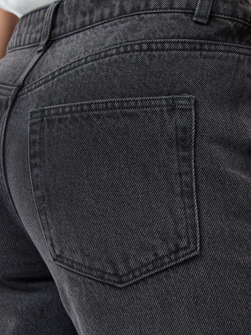 Jeans dritti regular fit in cotone - L28 Nero - Kiabi