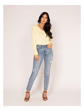 Jeans dritti vita alta ELOISE
