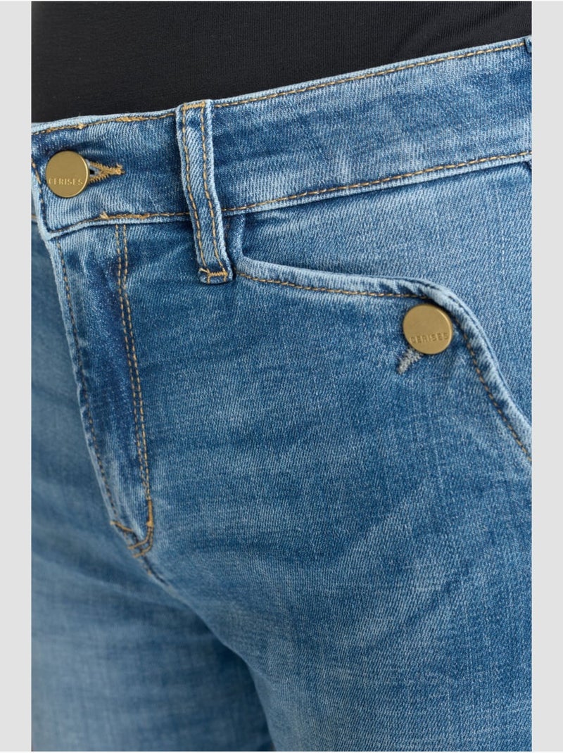 Jeans dritto , 7/8 Blu - Kiabi