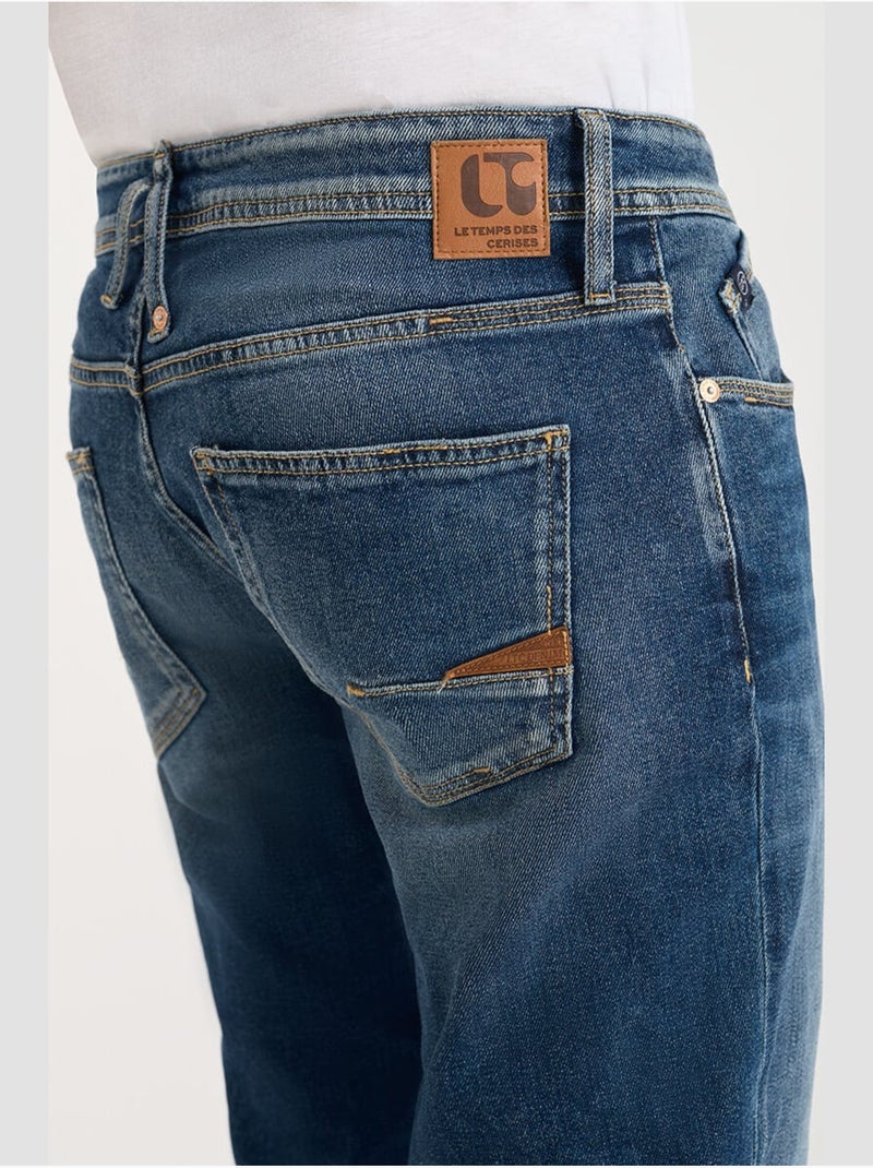 Jeans dritto 800/12, lunghezza 34 Blu - Kiabi
