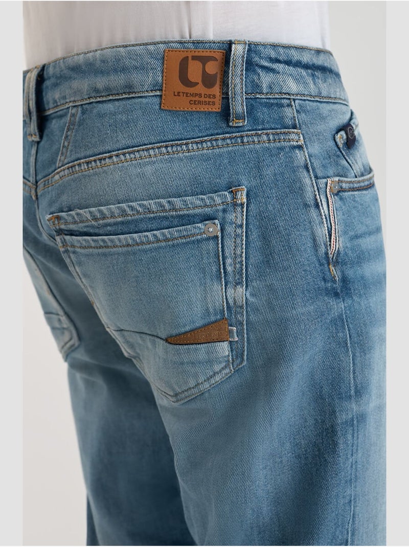 Jeans dritto 800/12, lunghezza 34 Blu - Kiabi