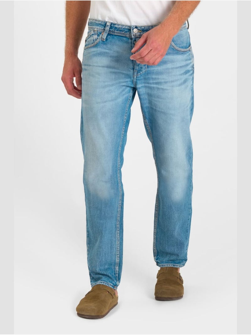 Jeans dritto 800/12, lunghezza 34 Blu - Kiabi