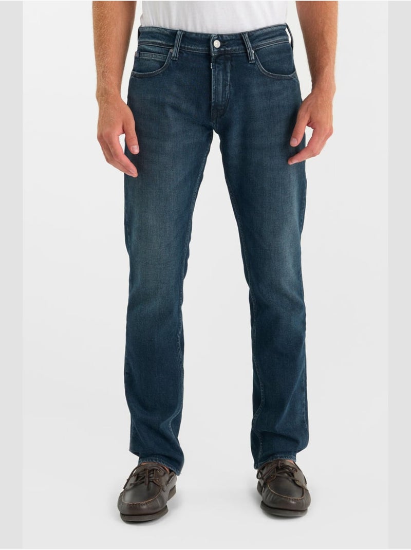 Jeans dritto 800/12, lunghezza 34 Blu - Kiabi