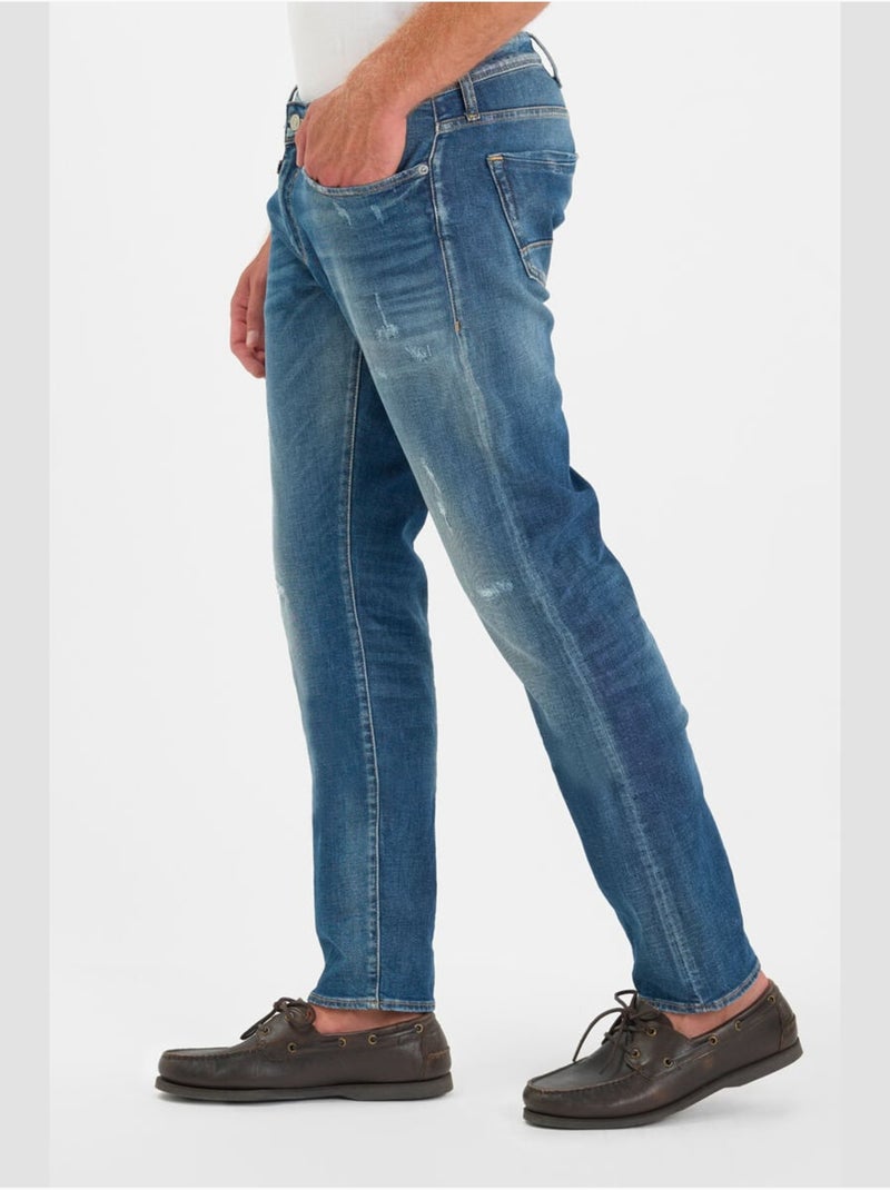 Jeans dritto 800/12, lunghezza 34 Blu - Kiabi