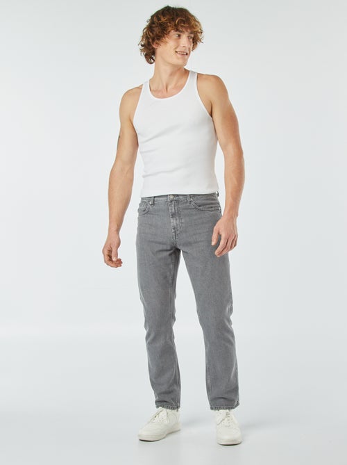 Jeans dritto a 5 tasche - L30 - Kiabi Jeans dritto a 5 tasche - L30 - Kiabi