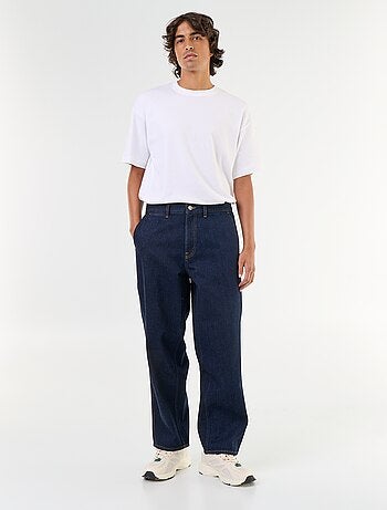 Jeans dritto con tasche alla francese