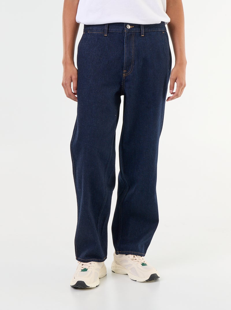 Jeans dritto con tasche alla francese Blu - Kiabi