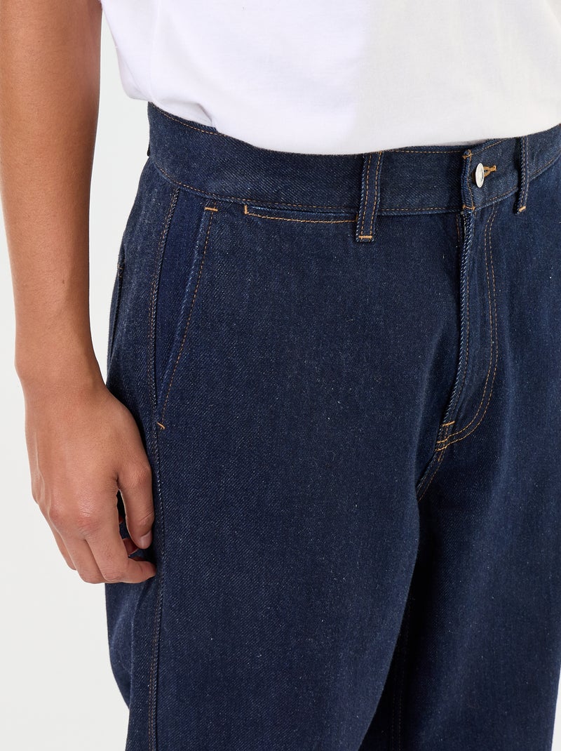 Jeans dritto con tasche alla francese Blu - Kiabi