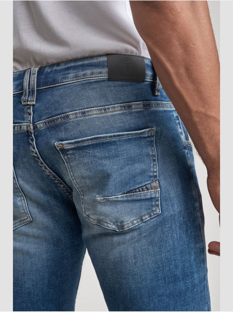 Jeans dritto , lunghezza 34 Blu - Kiabi