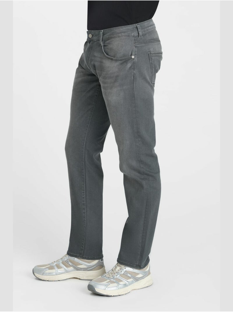Jeans dritto , lunghezza 34 Grigio - Kiabi