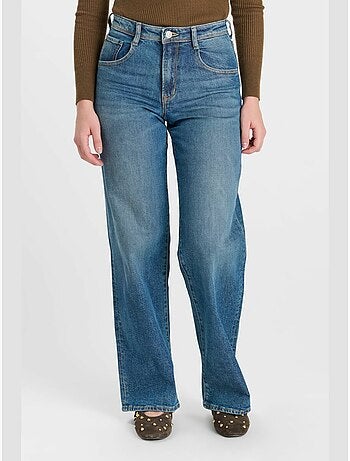 Jeans dritto revers, lunghezza 34
