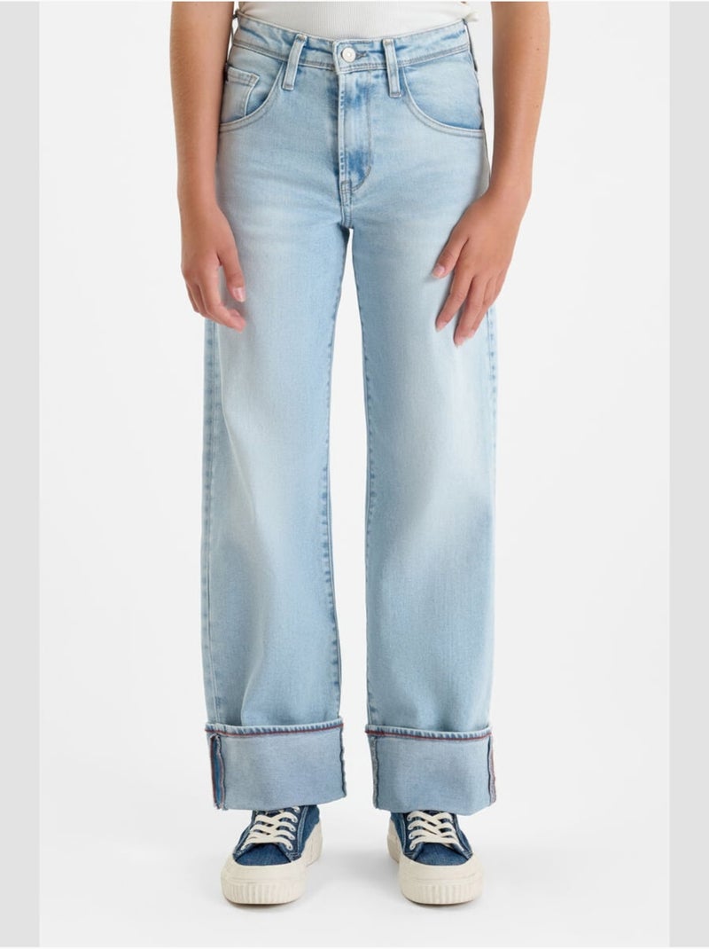 Jeans dritto REVERS, lunghezza 34 Blu - Kiabi